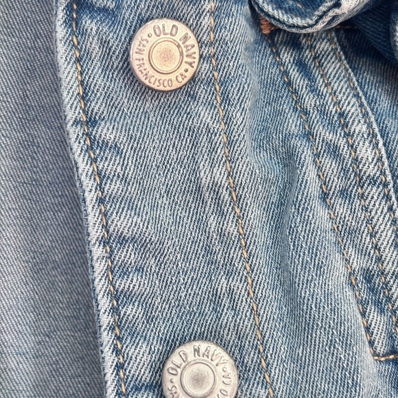 Old Navy Light Blue Denim Jacket Kids XL (14-16) - Picture 3 of 9
